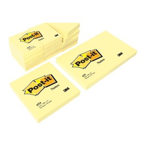 Post-it® Notes 654 Haftnotizen gelb, 6 Blöcke