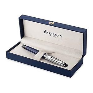 WATERMAN Füller L'Essence du Bleu Expert DeLuxe C.C M Blau Geschenkbox