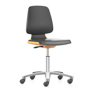 bimos Arbeitsdrehstuhl Labsit orange, schwarz Kunstleder