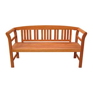 Garden Pleasure Gartenbank HARLAND 985204 natur Holz 157,0 cm