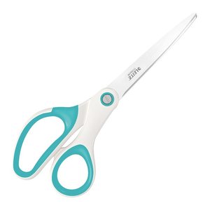 LEITZ Papierschere WOW Titan eisblau-metallic 20,5 cm