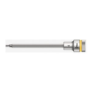 Wera 1/2" Zyklop mit Haltefunktion kurz Steckschlüsseleinsatz Größe: 4,0 mm Länge: 140,0 mm