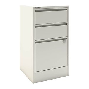 BISLEY Home Hängeregistraturschrank verkehrsweiß 3 Schubladen 41,3 x 40,0 x 67,2 cm, 1 St.