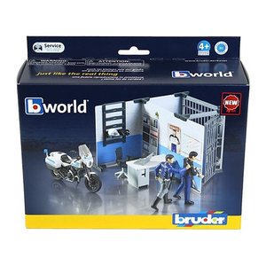 bruder bworld 62732 Polizeistation Spielfiguren-Set