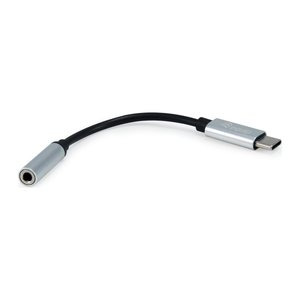 Equip Adapter USB-C-> 4-Pin 3.5mm St/Bu DAC 0.15m schwarz