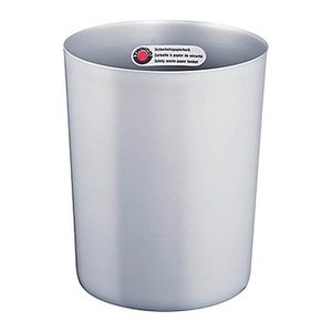 ZWINGO Papierkorb 20,0 l silber, 1 St.