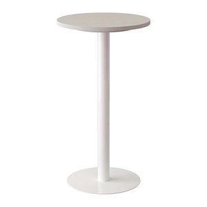 meet powered by PAPERFLOW Stehtisch rund Spanplatte weiß 60,0 x 60,0 x 110,0 cm, 1 St.