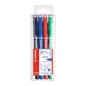 STABILO sensor 189 Fineliner farbsortiert 0,3 mm, 4 St.