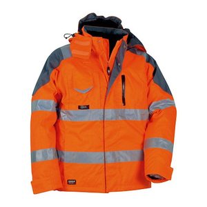COFRA® Herren Warnjacke Winter RESCUE orange Größe 60