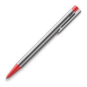 LAMY Kugelschreiber logo silber, Schreibfarbe: rot, 1 St.