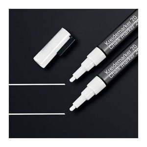 SIGEL 20 Kreidemarker weiß 1,0 - 2,0 mm, 2 St.
