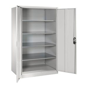 CP Stahlschrank 8934-00 S10194 lichtgrau 4 Fachböden 120,0 x 80,0 x 195,0 cm, aufgebaut, 1 St.