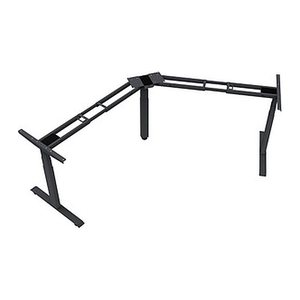 LMG elektrisch höhenverstellbares Schreibtischgestell schwarz ohne Tischplatte, T-Fuß-Gestell schwarz 130,0 - 160,0 x 53,0/70,0 cm