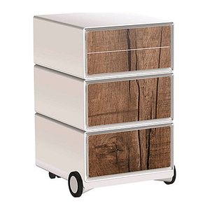 PAPERFLOW easyBox Contents Rollcontainer weiß, bunt 61996 4 Auszüge 39,0 x 43,6 x 64,2 cm