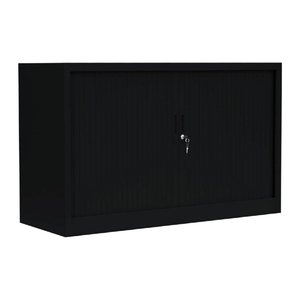 LÜLLMANN Schiebetürenschrank, 555129 tiefschwarz 1 Fachboden 120,0 x 45,7 x 75,0 cm