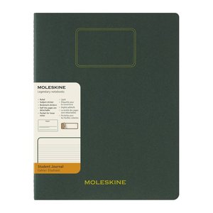 MOLESKINE Notizbuch Student Cahier XXL ca. DIN A4 quer liniert, grün Hardcover 120 Seiten, 1 St.