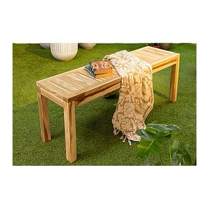 Garden Pleasure Gartenbank BIARO 940287 braun Holz 120,0 cm