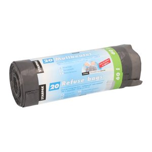 STARPAK Müllbeutel 60,0 l schwarz 22,0 µm, 20 St.
