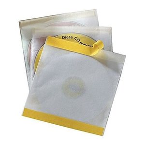 DURABLE 1er CD-/DVD-Hüllen selbstklebend FIX transparent, 10 St.