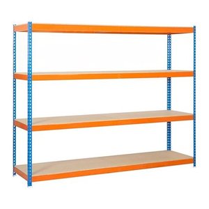 Simonrack Schwerlast-Weitspannregal SIMONFORTE 1806-4 458100045201868 blau, orange 180,0 x 60,0 x 200,0 cm