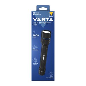 VARTA Night Cutter Pro F20R LED Taschenlampe schwarz 16,1 cm, 1000 Lumen, 1 St.