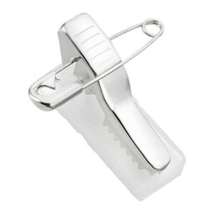 Peach Clip mit Befestigungsnadel und selbstkl. Pad 100St.