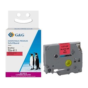 G&G Schriftband kompatibel mit Brother TZe-411