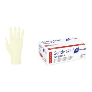 Meditrade® unisex Einmalhandschuhe Gentle Skin® compact+ weiß Größe S, 100 St.