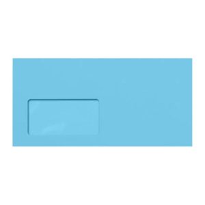 tecno Briefumschläge colors DIN lang+ mit Fenster intensivblau haftklebend 25 St.