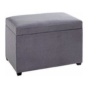 HAKU Möbel Sitztruhe 54145 grau Stoff 58,0 cm