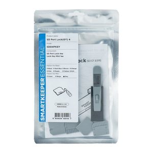 SmartKeeper Mini "SD Port" Blocker grau 4 Stk.+Key