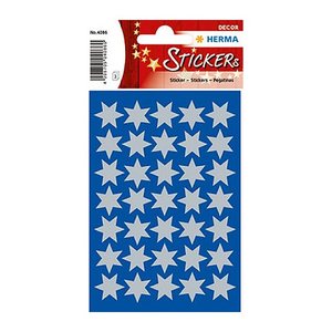 HERMA Aufkleber 4086 Sterne, silber, 105 Etiketten