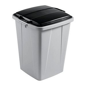 DURABLE Durabin 90 Mülleimer 90,0 l grau, schwarz, 1 St.