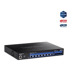 TRENDnet Switch 12-Port 10G Web Smart 4x10G SFP+ 19"