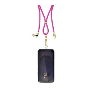 Intenso Charging Lanyard Handykette Ladekabel neon pink, Kabellänge: 1,65 m, 60 Watt