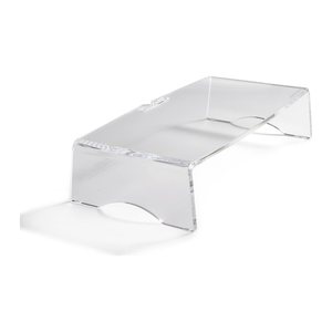 BakkerElkhuizen Monitorständer Q-riser 90 1Stufe transp.