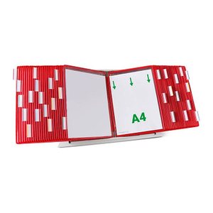 tarifold Sichttafelsystem 434503 DIN A4 rot mit 50 St. Sichttafeln, 1 St.