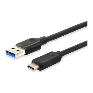 Equip Kabel USB-A3.2->C Gen1 3A St/St 0.25m schwarz Polybeutel