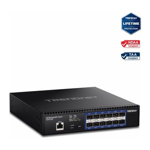 TRENDnet Switch 12-Port 12xSFP+ 10G Layer 2 Managed