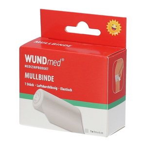 WUNDmed® Mullbinde 02-103 weiß 6,0 cm x 4,0 m, 1 St.