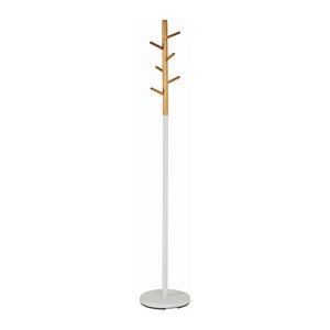HAKU Möbel Kleiderständer 14386 weiß Metall 6 Haken 30,0 x 175,0 cm, 1 St.