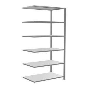 SCHULTE Anbau-Schwerlastregal MULTIplus 150 17764 silber 100,0 x 60,0 x 200,0 cm