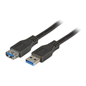 EFB USB3.0 Verlängerungskabel A-A St-Bu 5,0m schwarz Premium