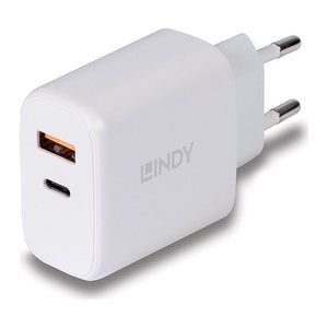 LINDY USB Ladegerät Typ A & C Charger 30W, weiß