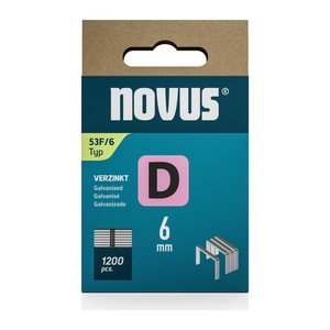 novus Tackerklammern 53F Flachdraht 6 mm, 1.200 St.