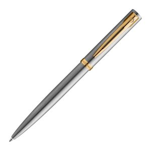 WATERMAN Kugelschreiber IMPRESSION Stainless SteelGT M Blau Geschenkbox