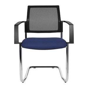 Topstar Besucherstühle BtoB 20 BB490A G260 blau, schwarz Stoff, 2 St.