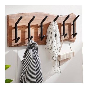 WOHNLING Wandgarderobe WL6.359 akazie Holz 6 Haken 100,0 x 29,0 cm, 1 St.