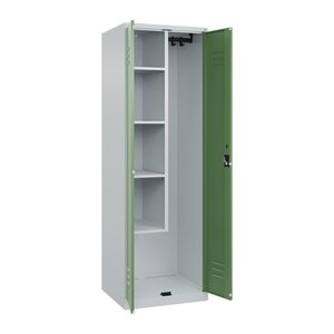 CP Putzmittelschrank Classic Plus 080100-00 S10019 resedagrün, lichtgrau 4 Fachböden 60,0 x 50,0 x 185,0 cm, aufgebaut, 1 St.