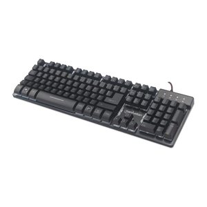 MANHATTAN USB-Gaming-Tastatur mit LEDs und Metallunterseite